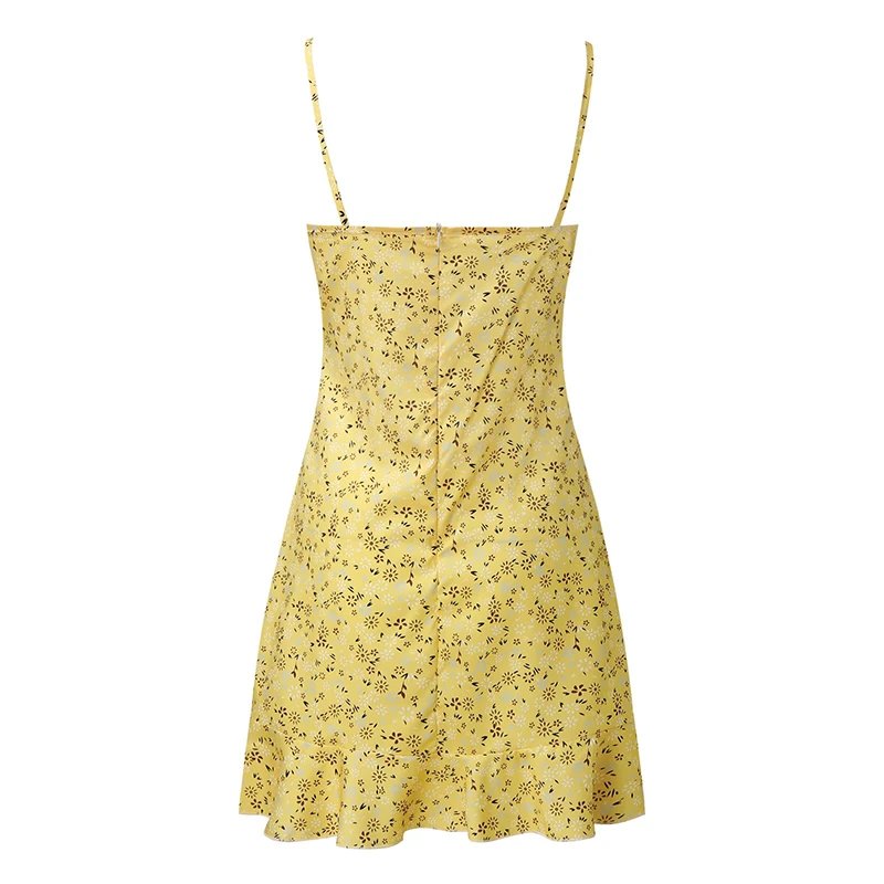 Floral Mini Dress Summer Casual Sexy Camisole Outfit