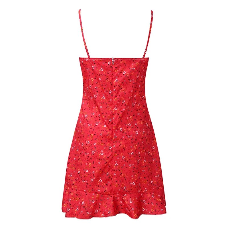 Floral Mini Dress Summer Casual Sexy Camisole Outfit