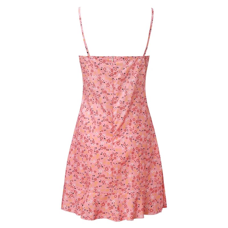 Floral Mini Dress Summer Casual Sexy Camisole Outfit
