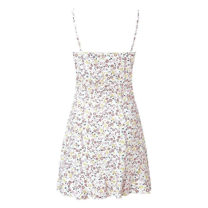 Floral Mini Dress Summer Casual Sexy Camisole Outfit