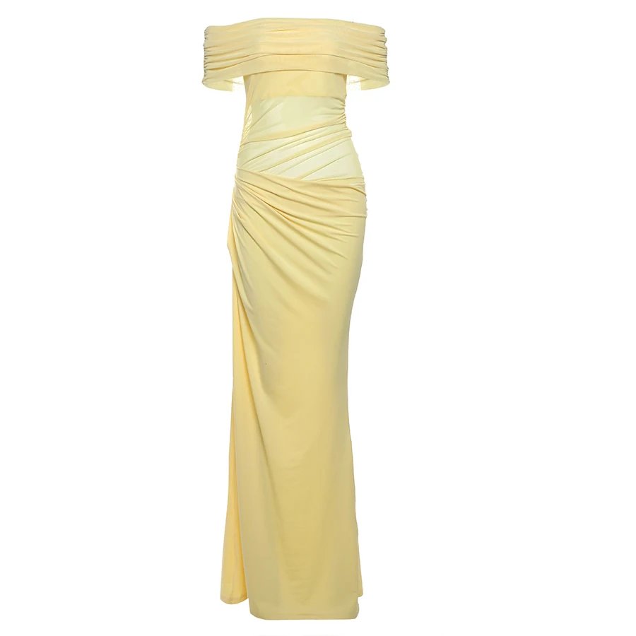 Elegant Off Shoulder Long Bodycon Dress for Women Elegant Off Shoulder Long Bodycon Dress for Women