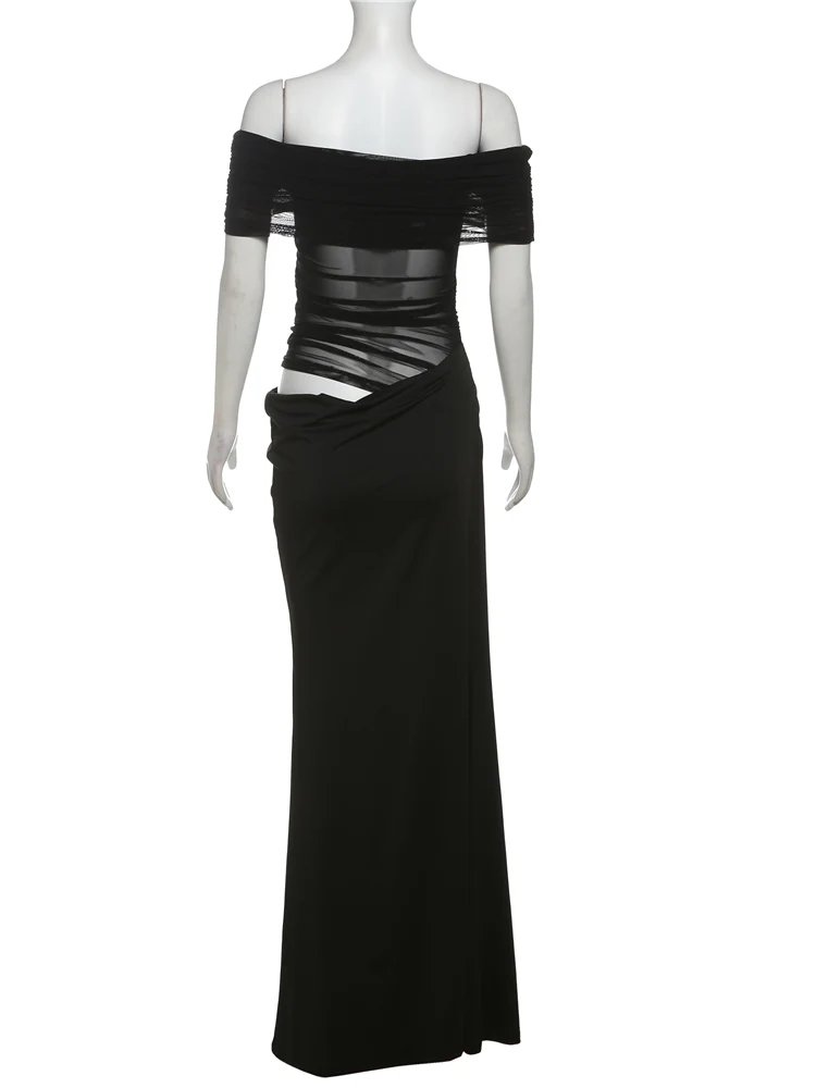 Elegant Off Shoulder Long Bodycon Dress for Women Elegant Off Shoulder Long Bodycon Dress for Women