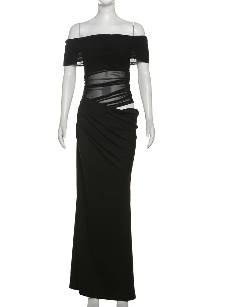 Elegant Off Shoulder Long Bodycon Dress for Women Elegant Off Shoulder Long Bodycon Dress for Women