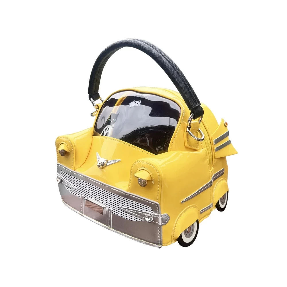 Women’s car shaped PU leather crossbody handbag