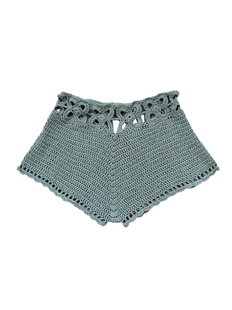 Crochet Beach Shorts for Women – Summer Knit Swimwear