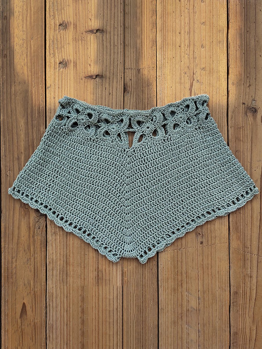 Crochet Beach Shorts for Women – Summer Knit Swimwear