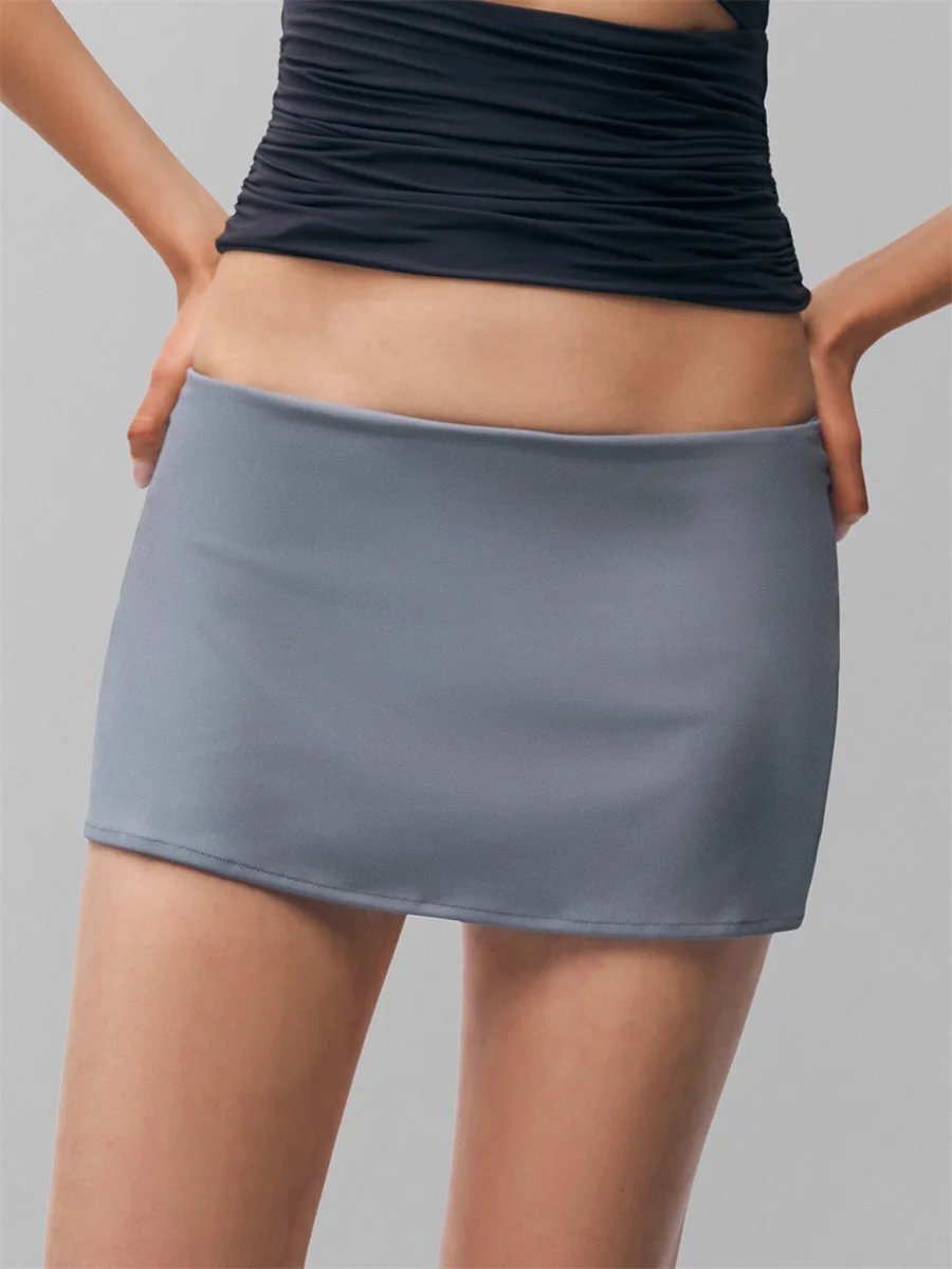 Low Waist Bodycon Mini Skirt for Women