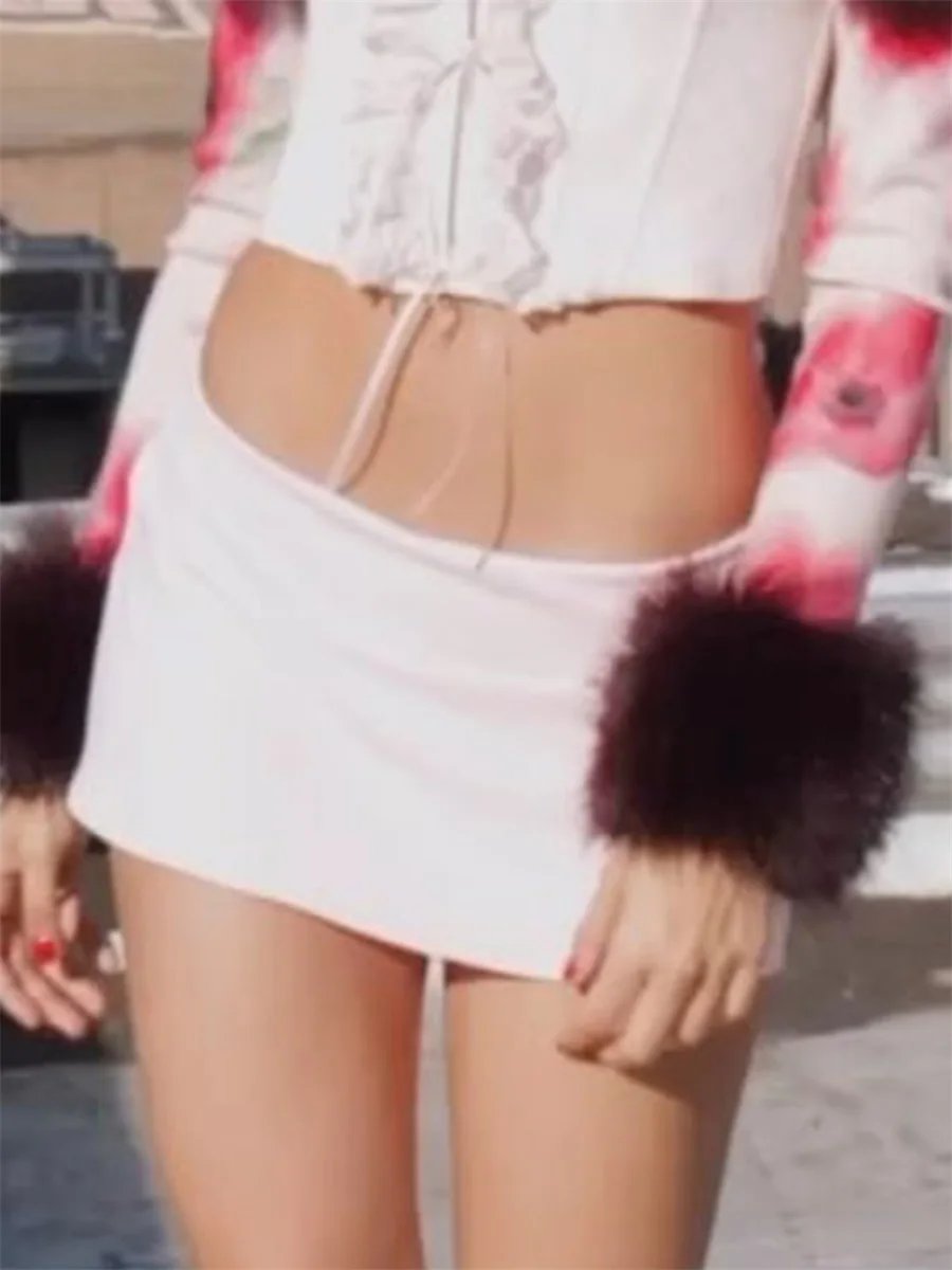 Low Waist Bodycon Mini Skirt for Women