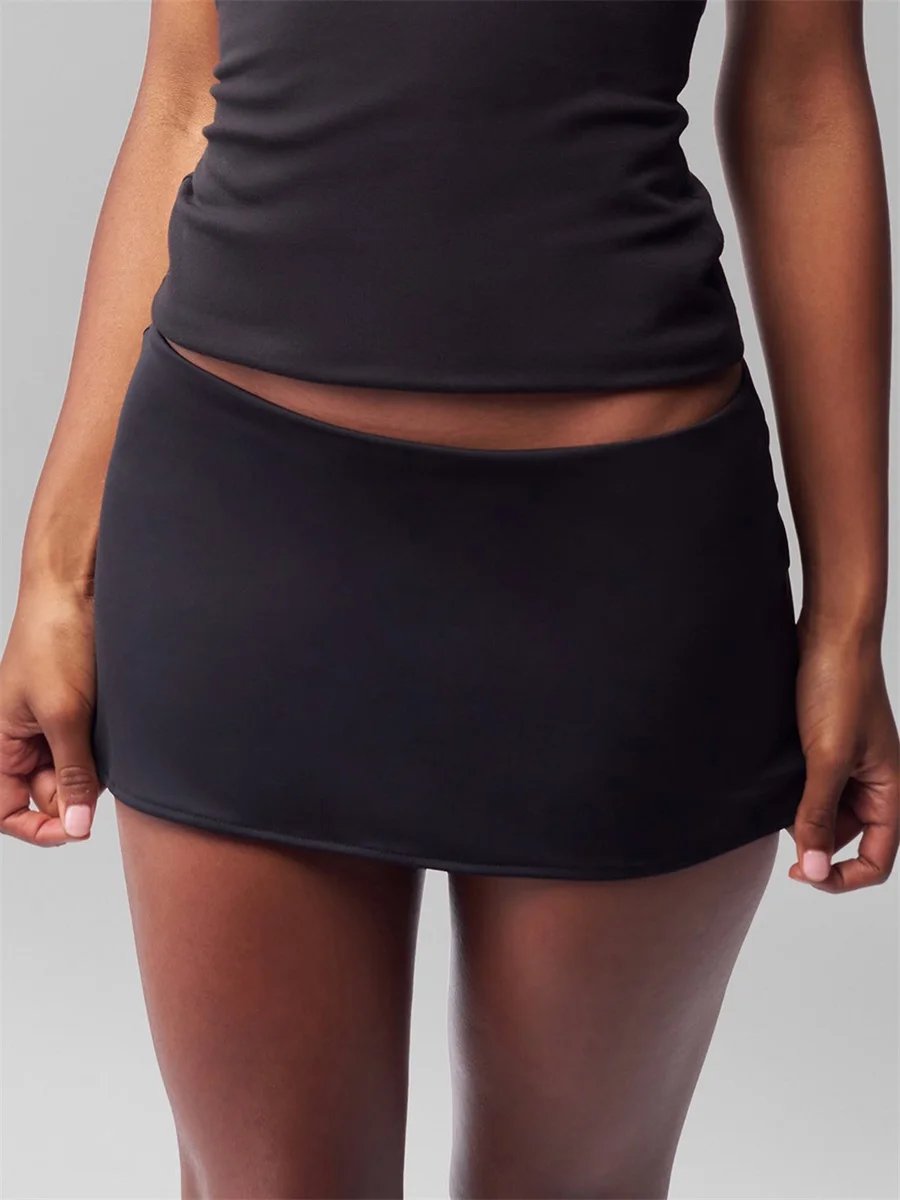 Low Waist Bodycon Mini Skirt for Women