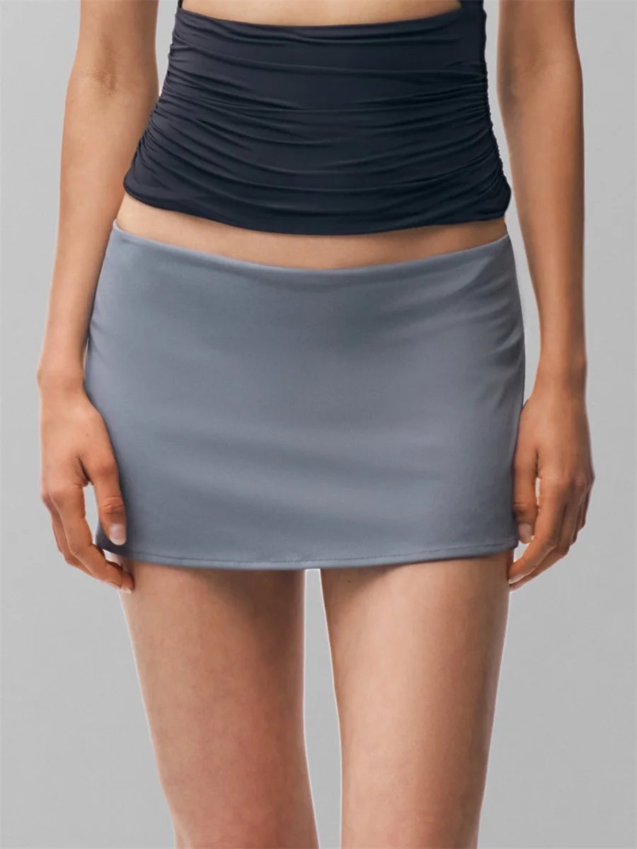 Low Waist Bodycon Mini Skirt for Women