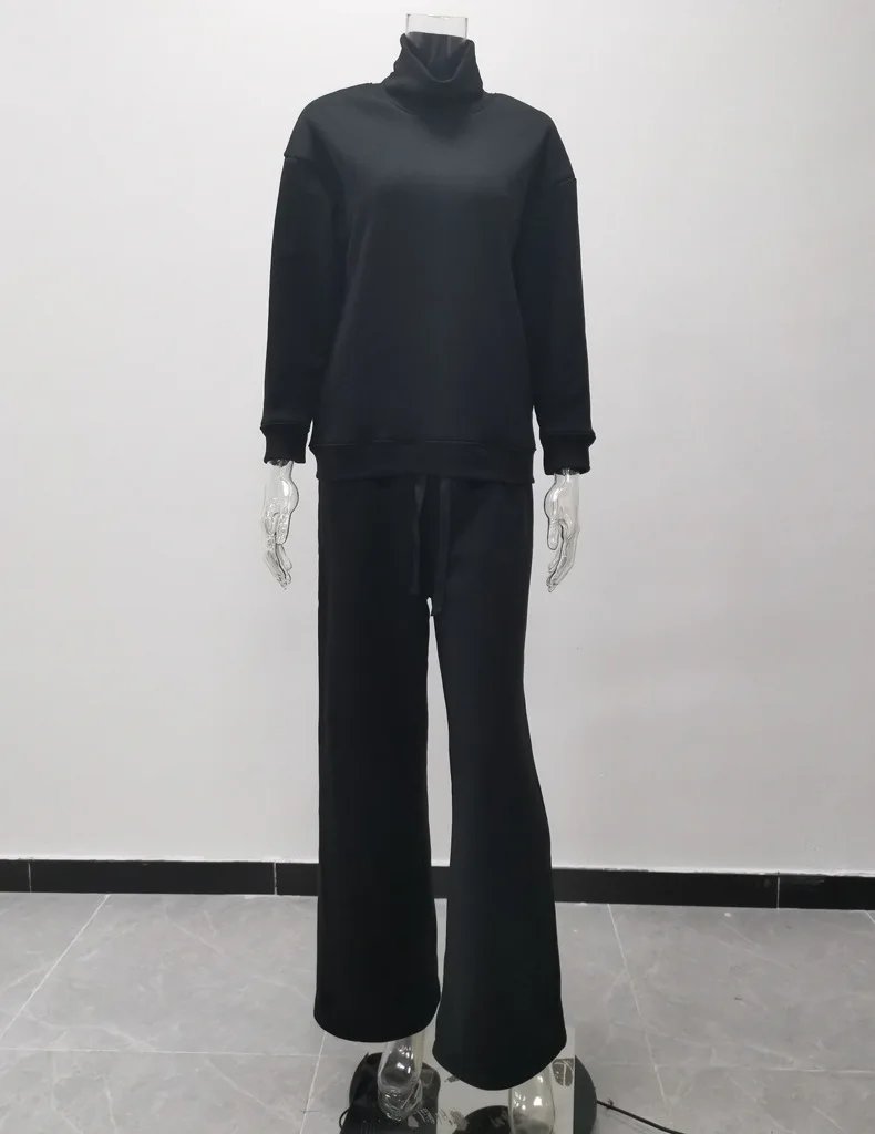 Women’s Knit Sweater & Wide Leg Pants Set