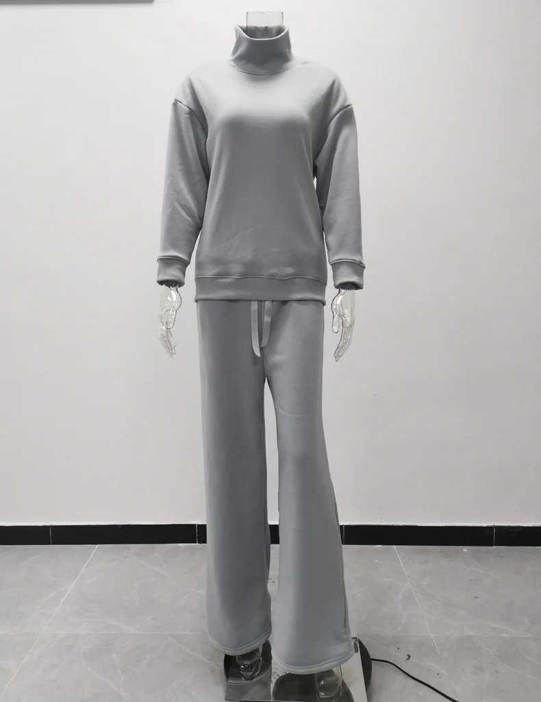 Women’s Knit Sweater & Wide Leg Pants Set