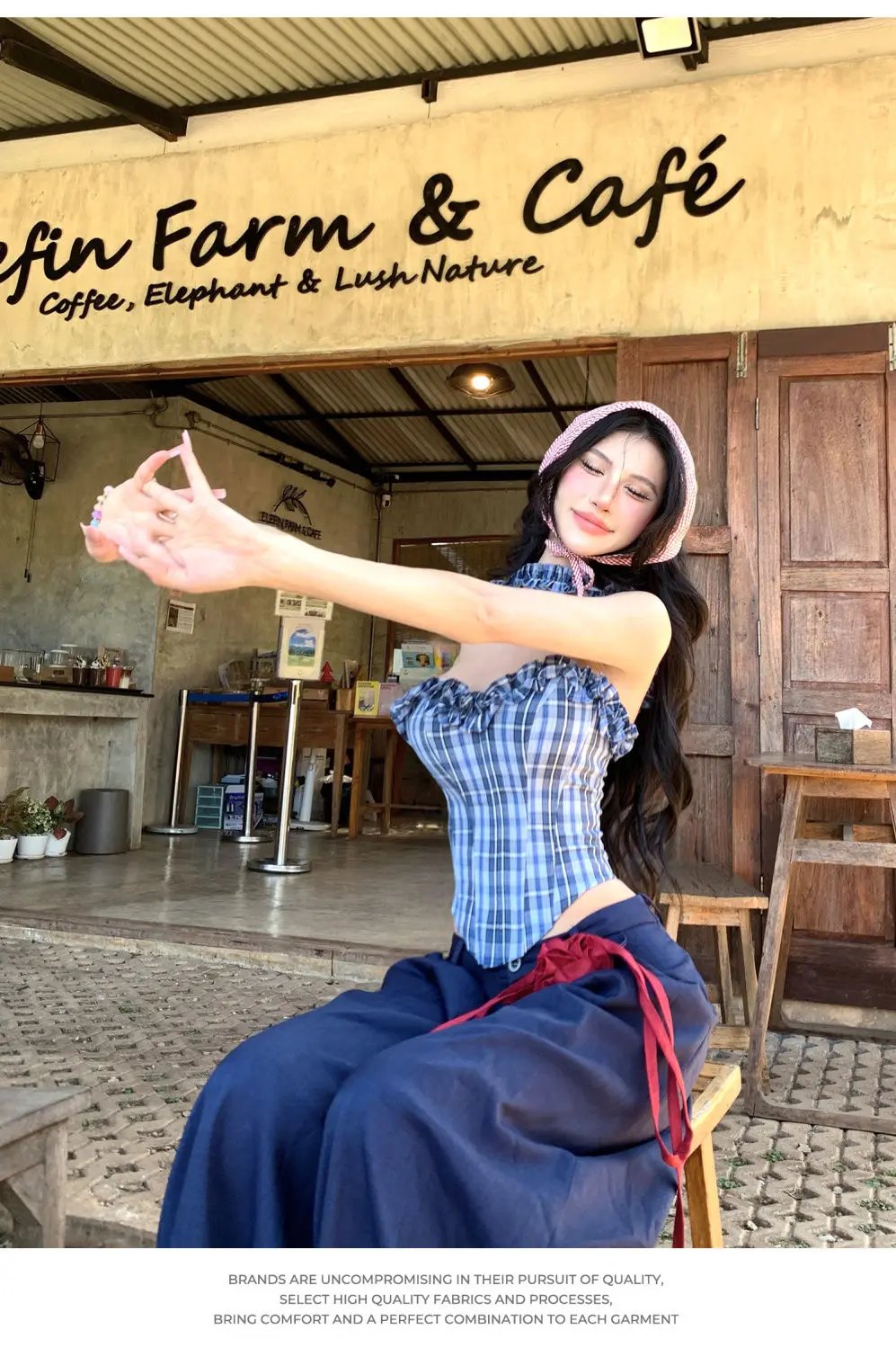 Women Y2K Plaid Corset Crop Top Aesthetic Tank