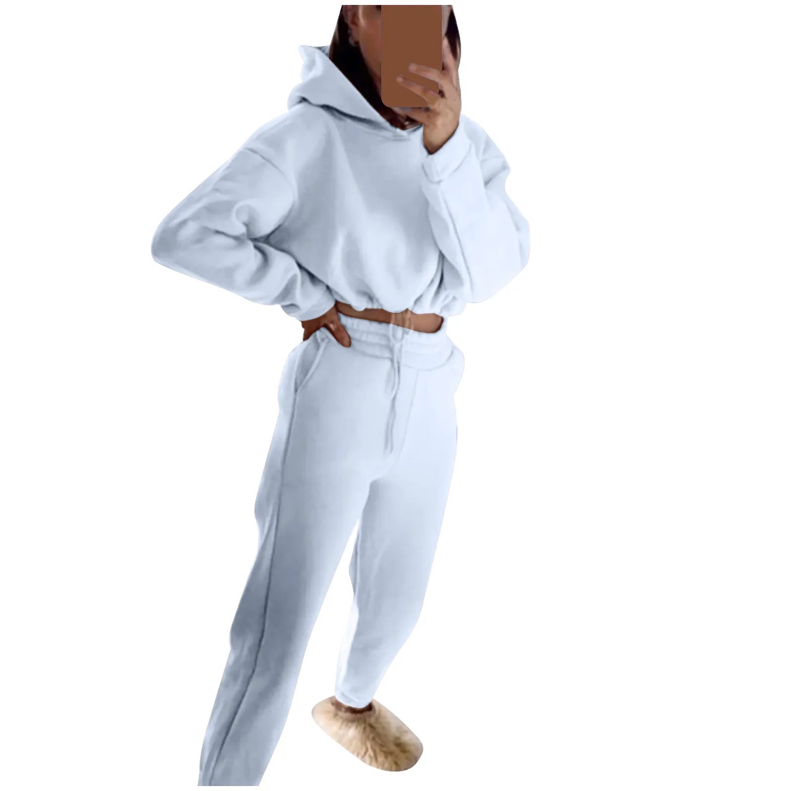 Women Sportswear Two Piece Set Hoodie & Joggers