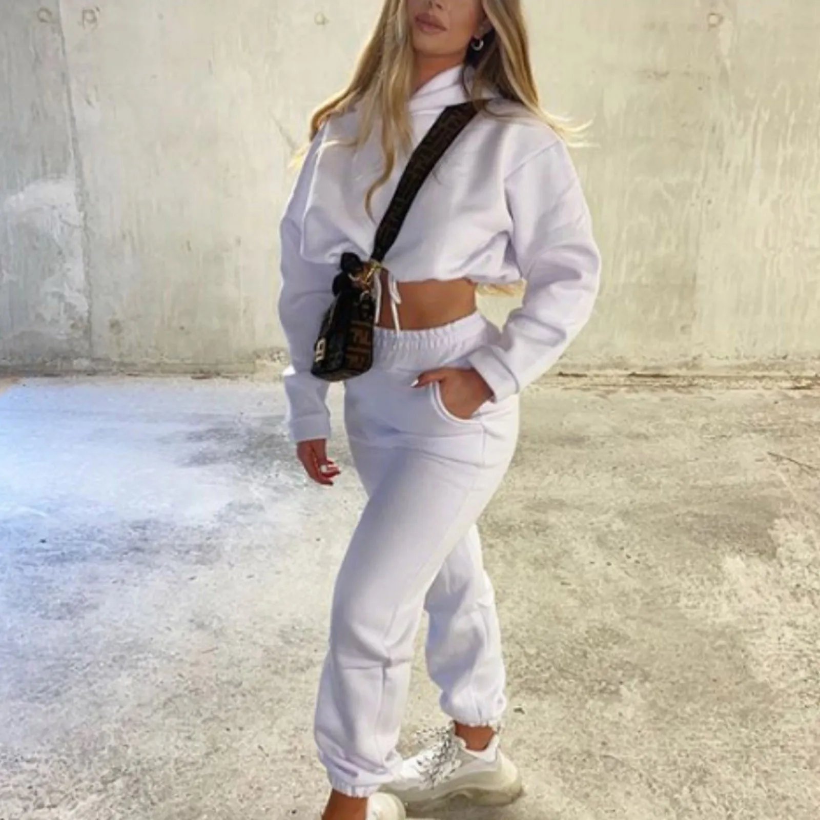 Women Sportswear Two Piece Set Hoodie & Joggers