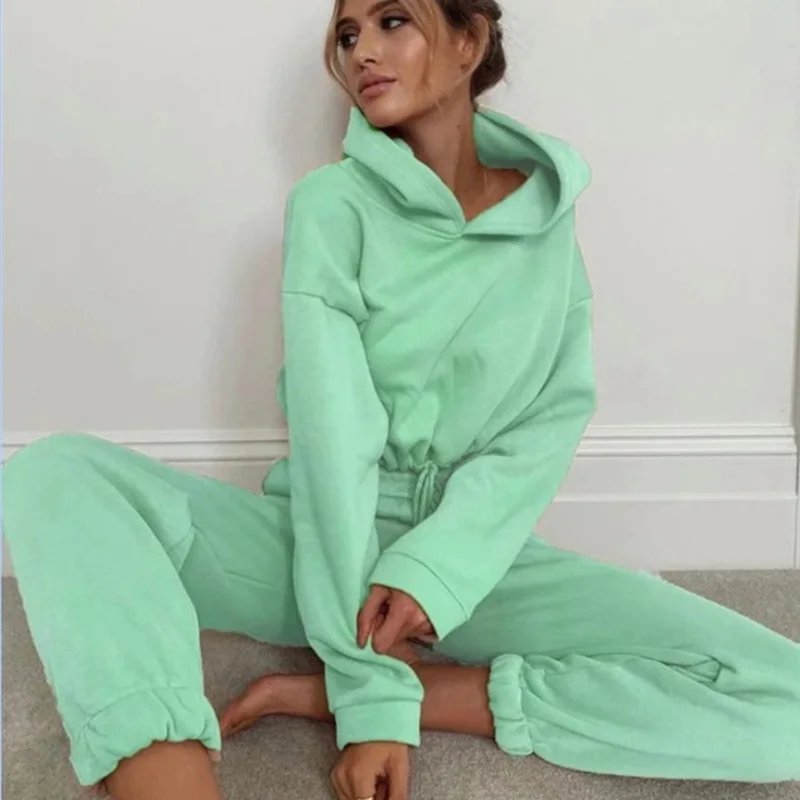 Women Sportswear Two Piece Set Hoodie & Joggers