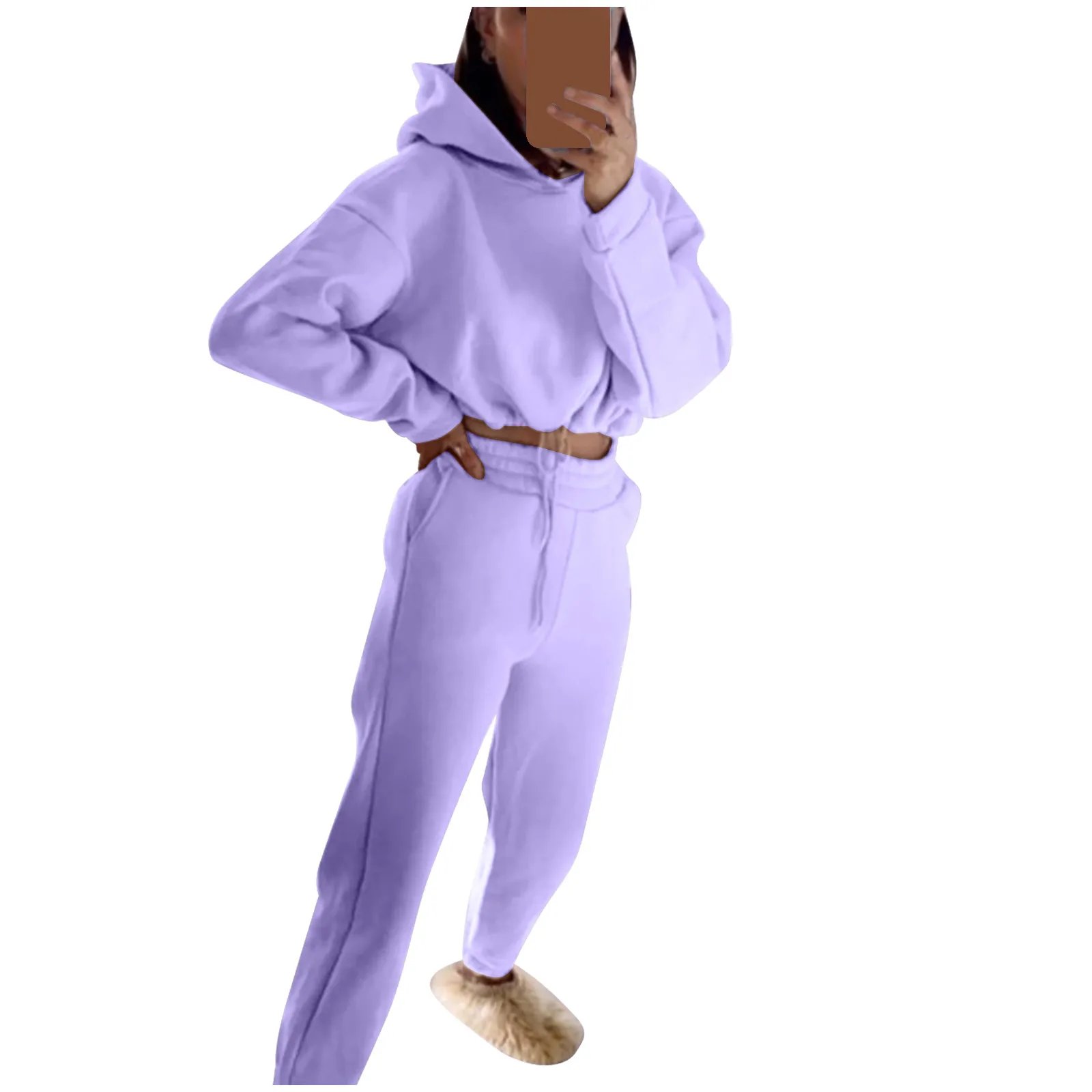 Women Sportswear Two Piece Set Hoodie & Joggers