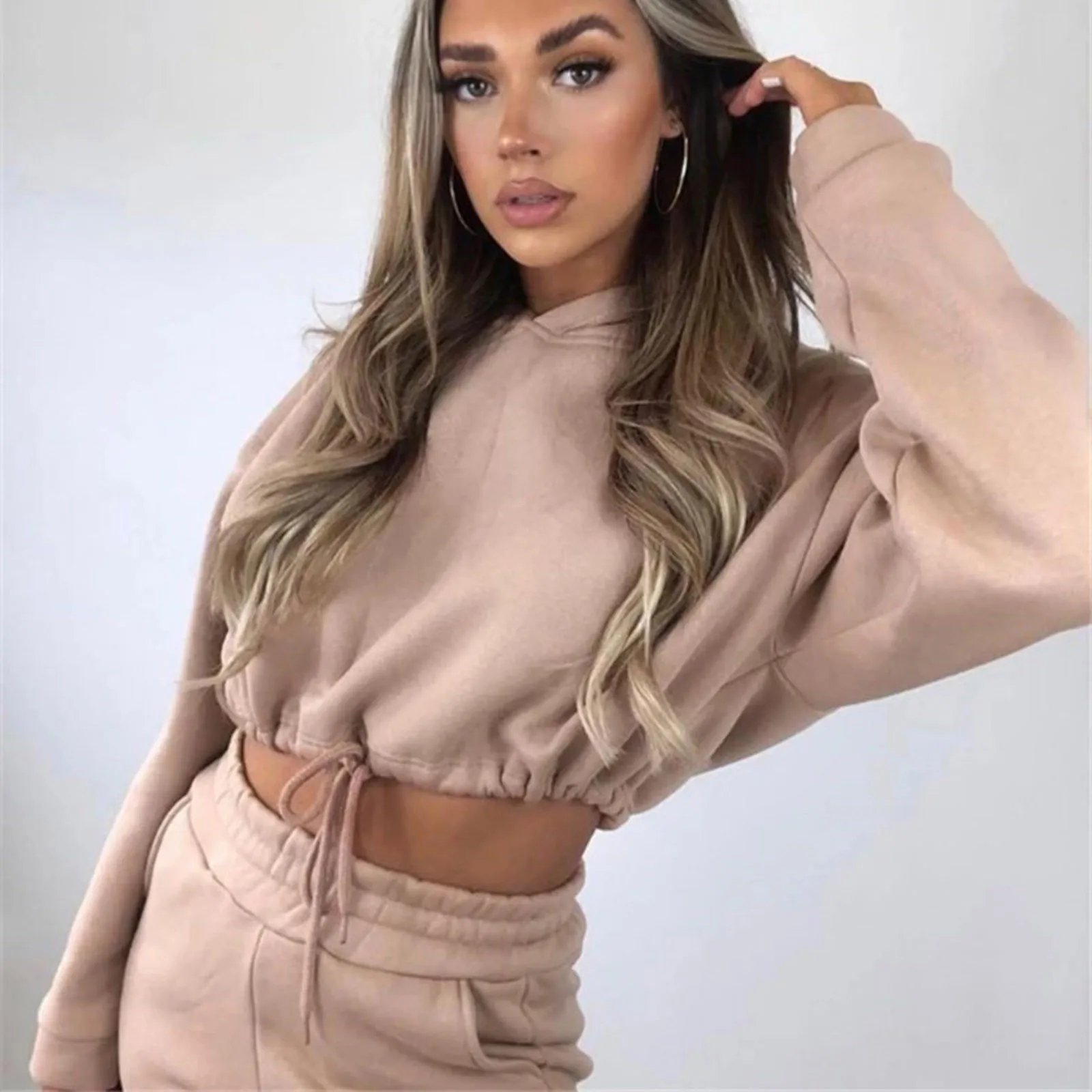 Women Sportswear Two Piece Set Hoodie & Joggers