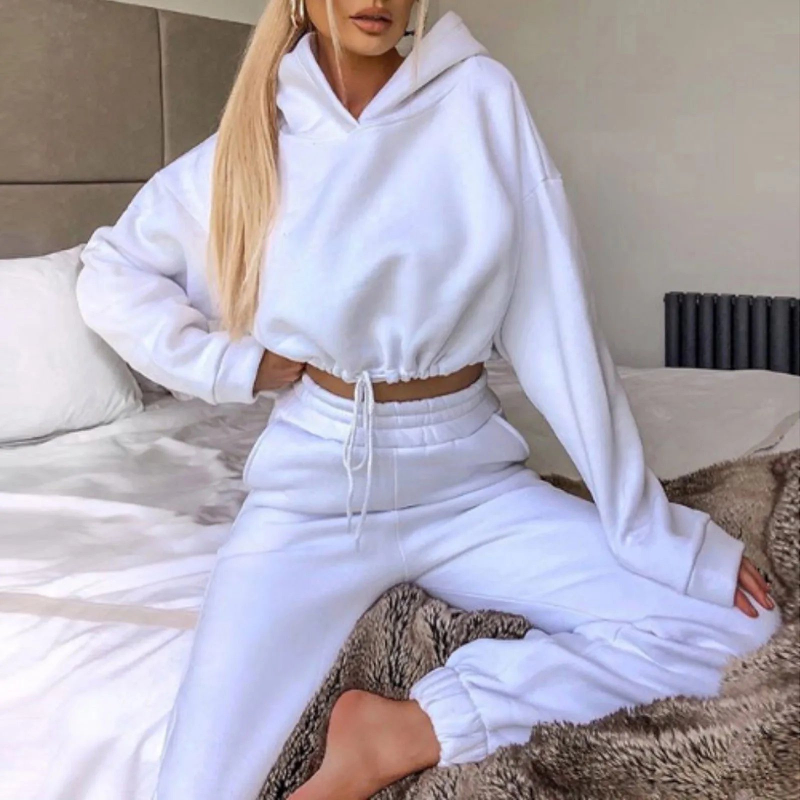 Women Sportswear Two Piece Set Hoodie & Joggers