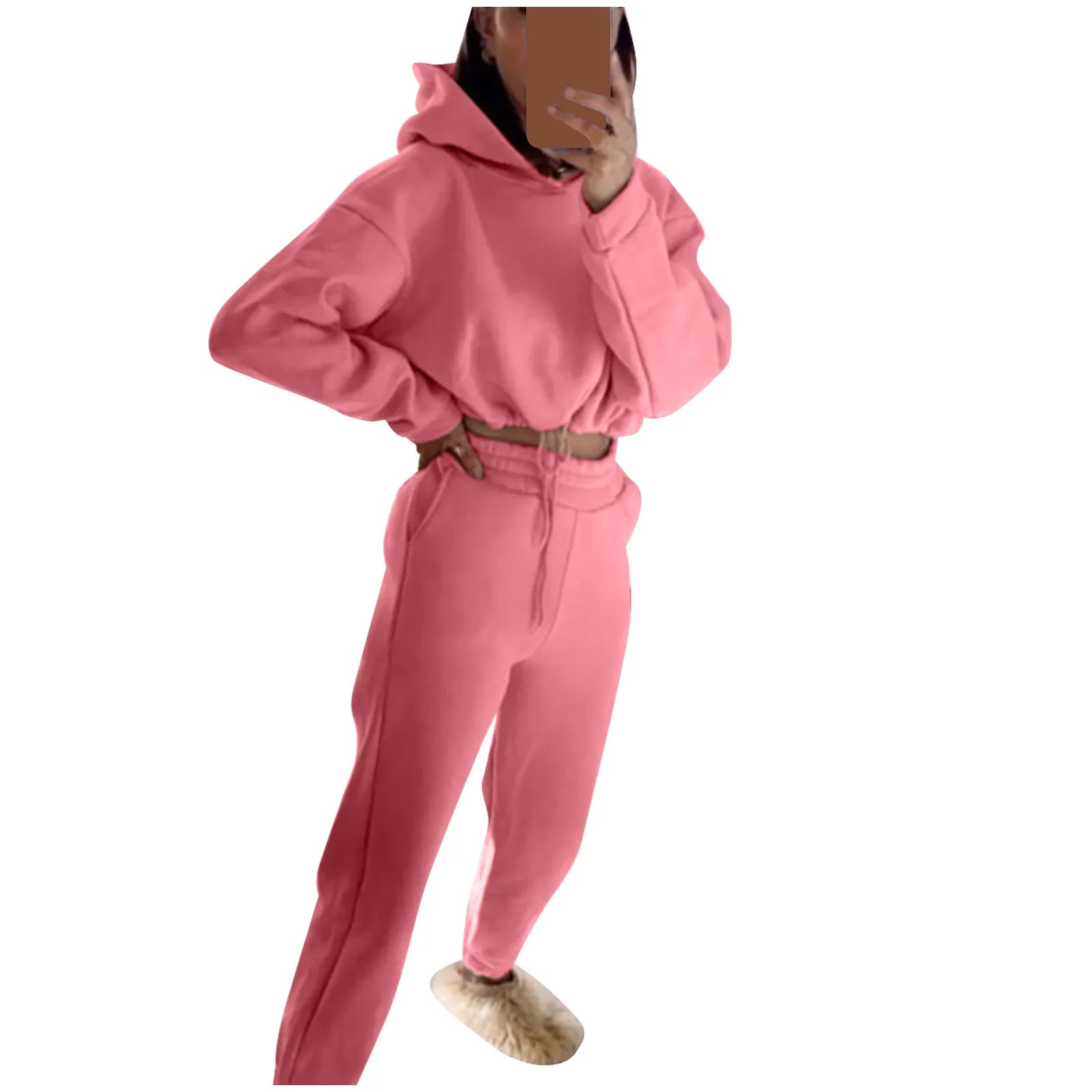 Women Sportswear Two Piece Set Hoodie & Joggers