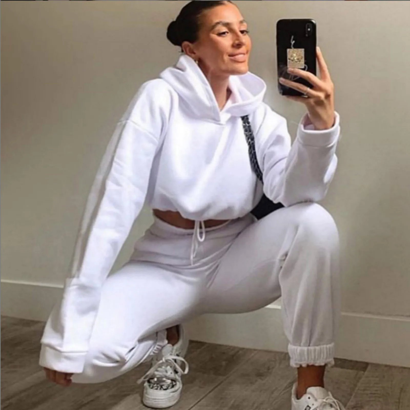 Women Sportswear Two Piece Set Hoodie & Joggers