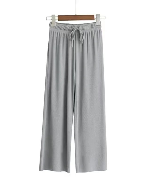 gray-9-point pants