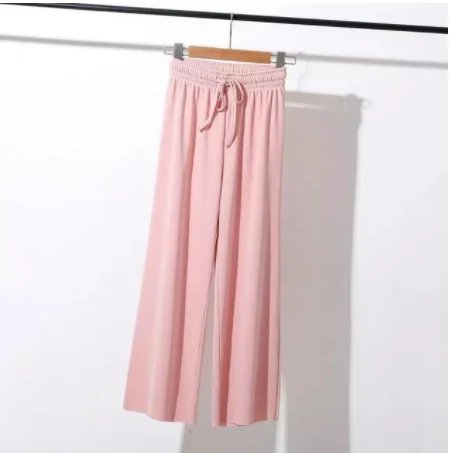 Pink-9-point pants