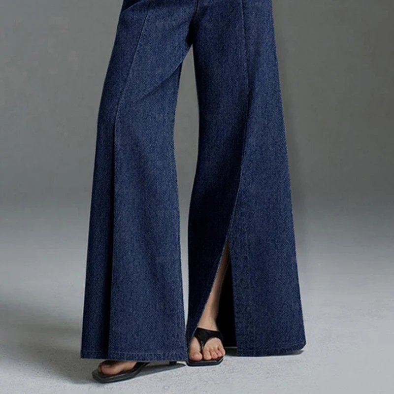Wide Leg Denim Jeans for Women Business Casual