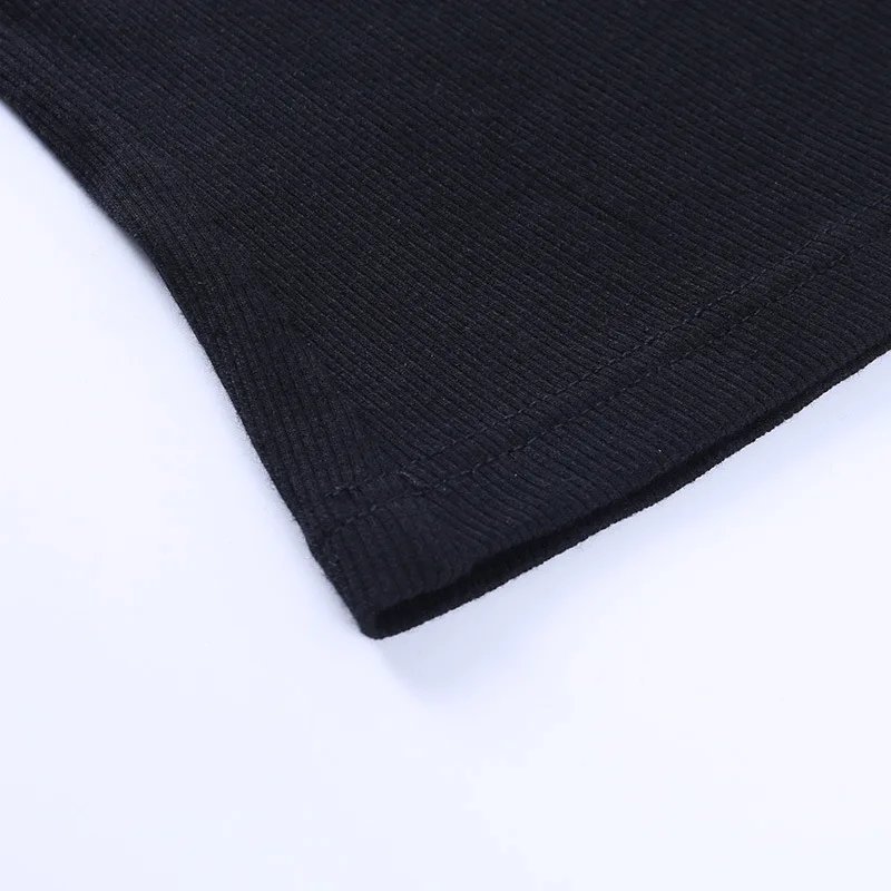 Black Cut Out Long Sleeve Top for Women