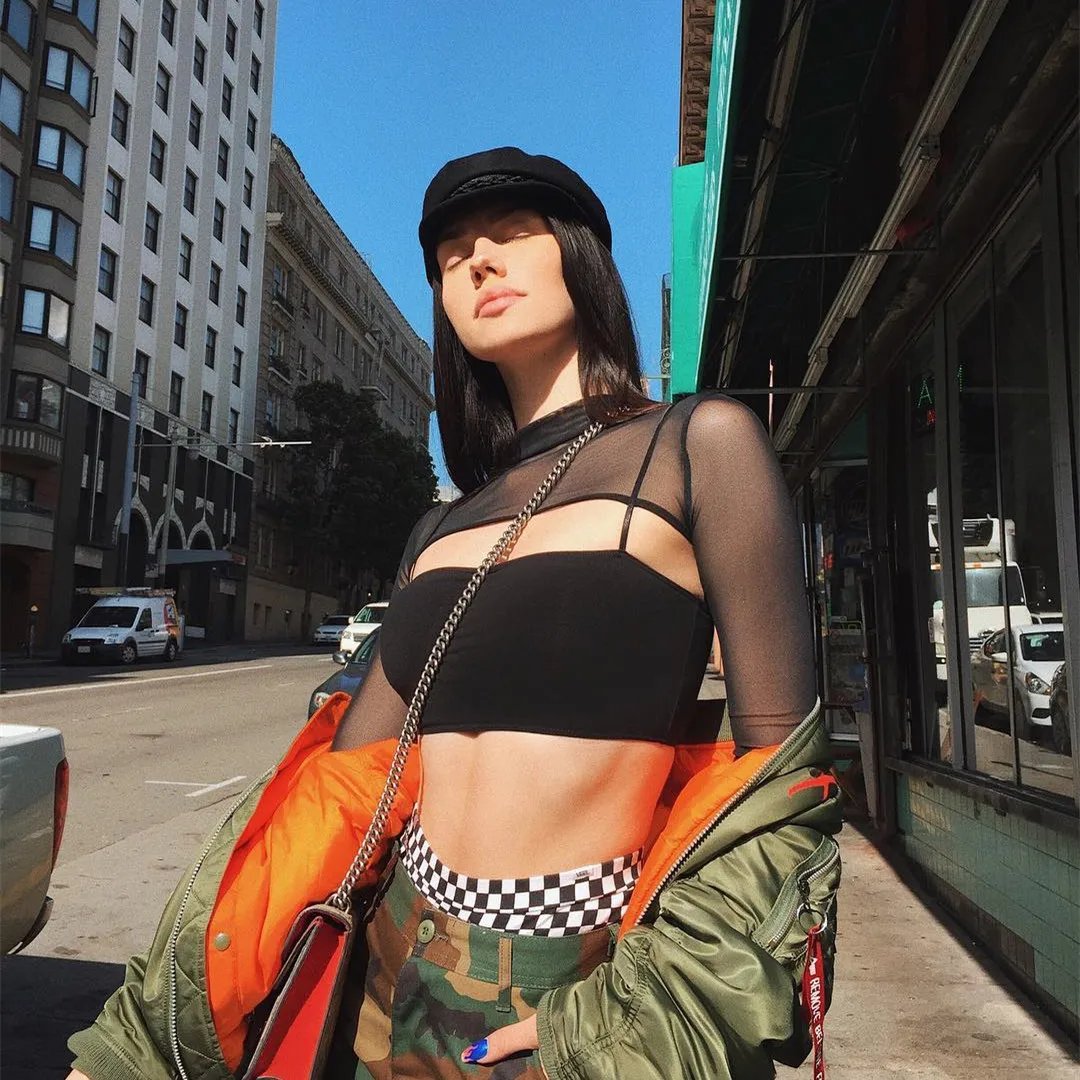 Mesh Sleeve Hollow Crop Top for Women Streetwear Mesh Sleeve Hollow Crop Top for Women Streetwear