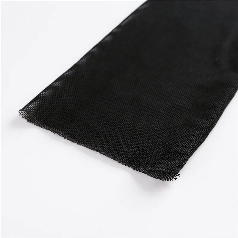 Mesh Sleeve Hollow Crop Top for Women Streetwear Mesh Sleeve Hollow Crop Top for Women Streetwear