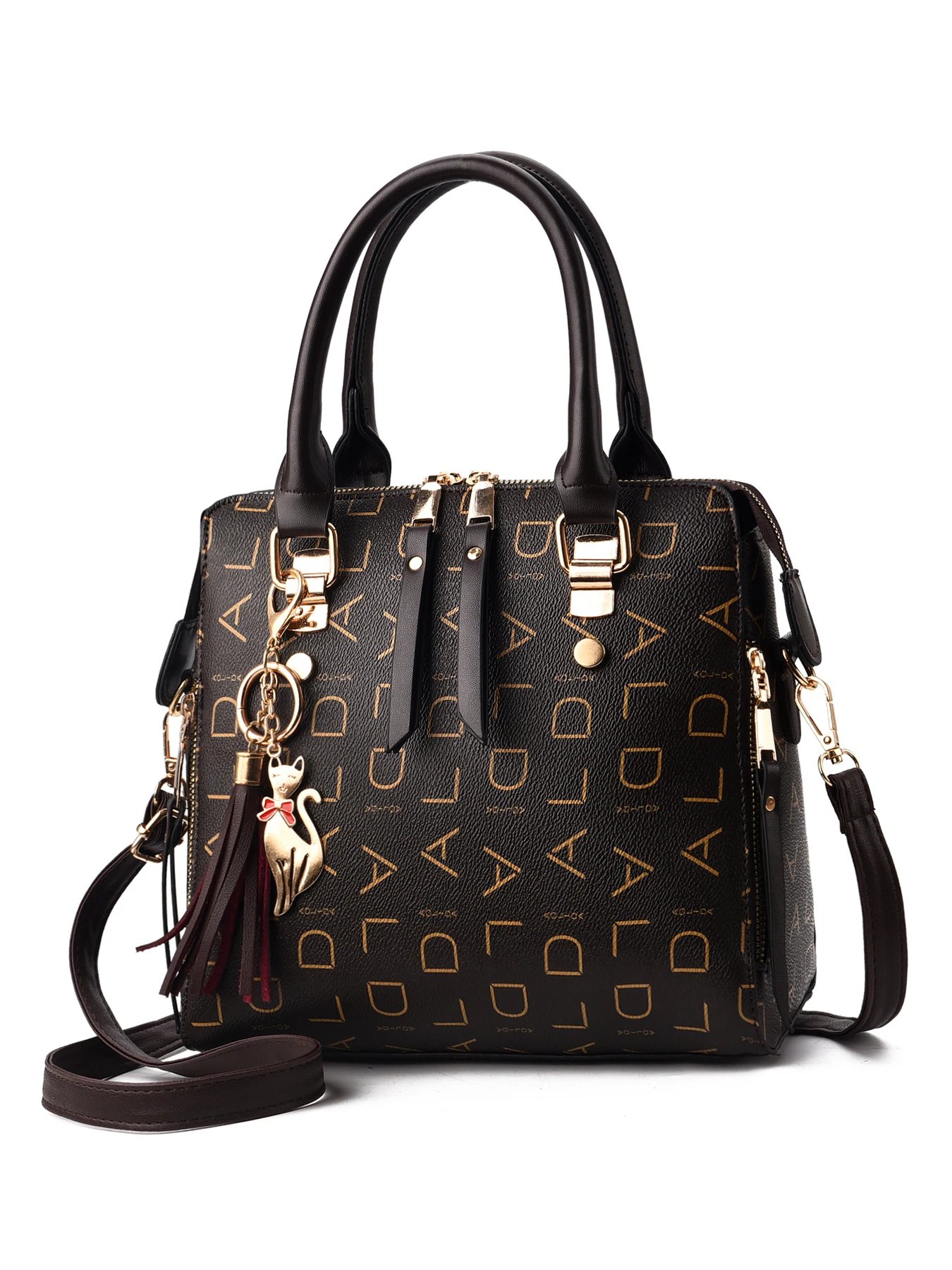 Women PU Leather Printed Luxury Shoulder Handbag