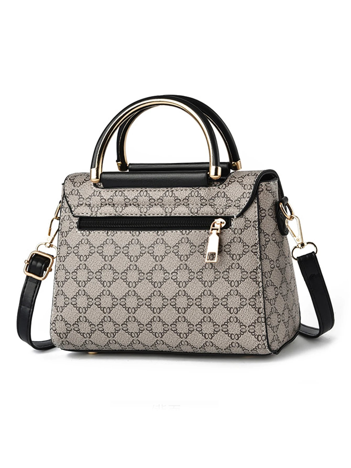 Elegant Women’s Geometric Print Shoulder Handbag