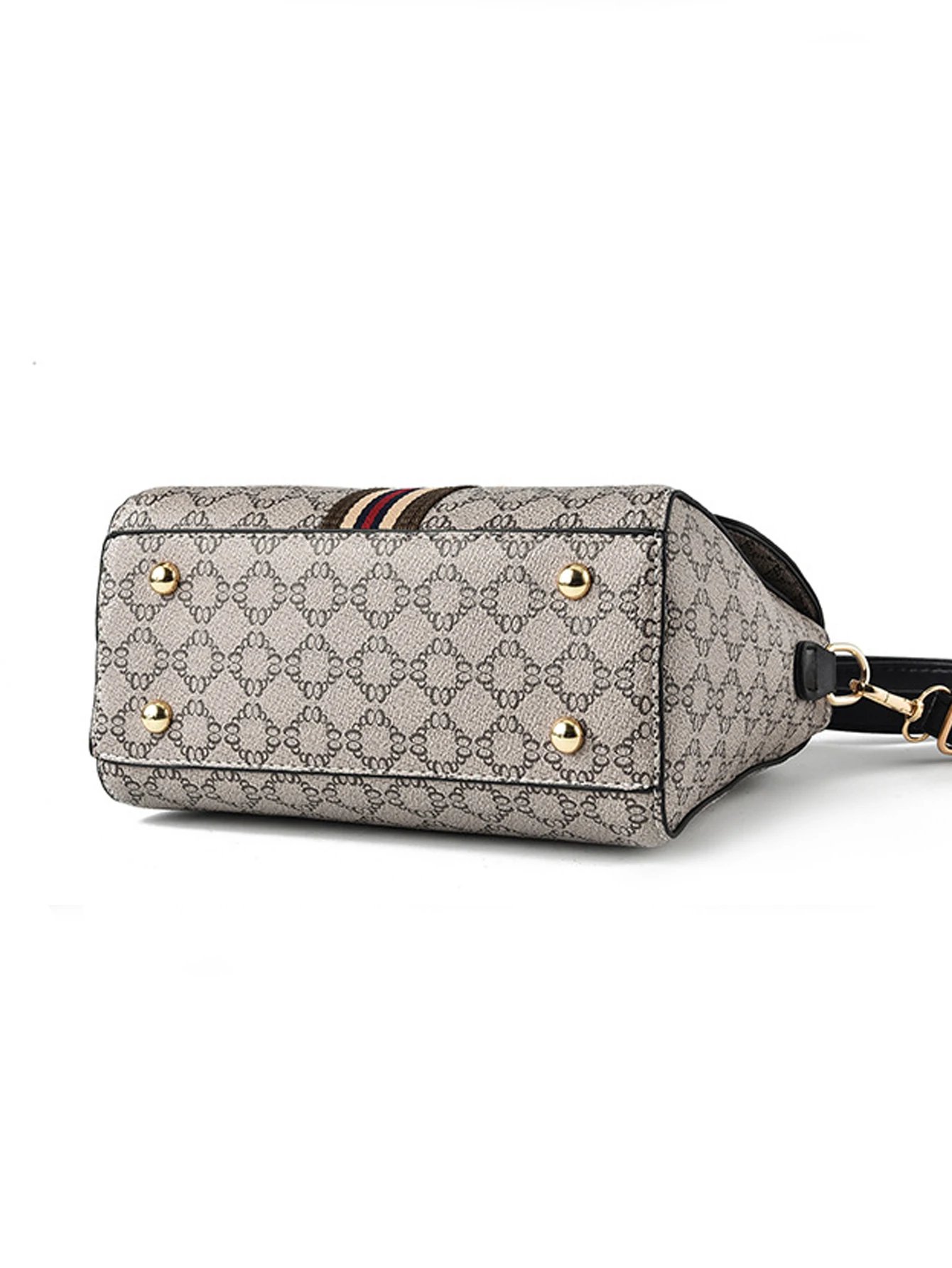 Elegant Women’s Geometric Print Shoulder Handbag