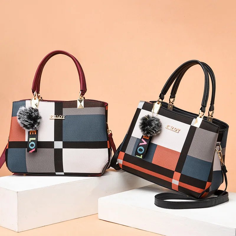 Elegant PU Leather Designer Handbag – Shoulder & Tote Bag