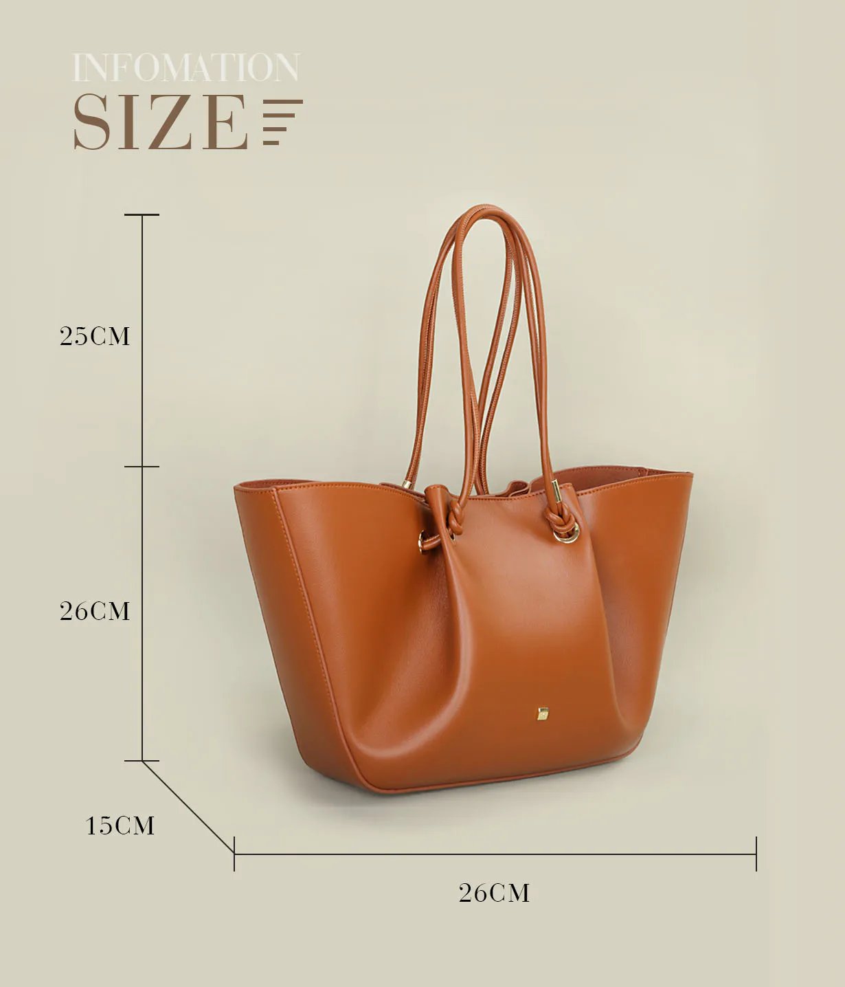 Women’s Eco Leather Tote Bag with Large Capacity