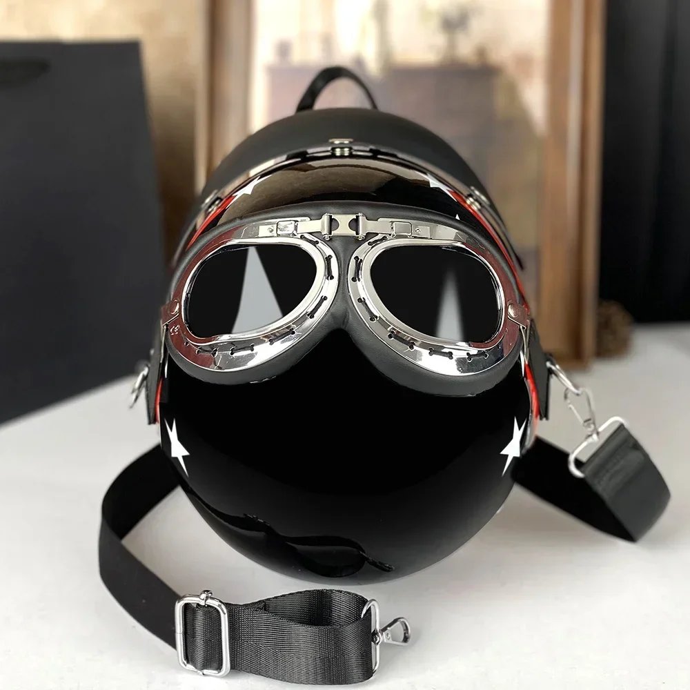 Helmet Style Women’s Bag Crossbody Round Backpack