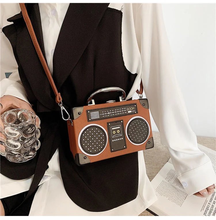 Vintage Radio Crossbody Bag for Women & Men