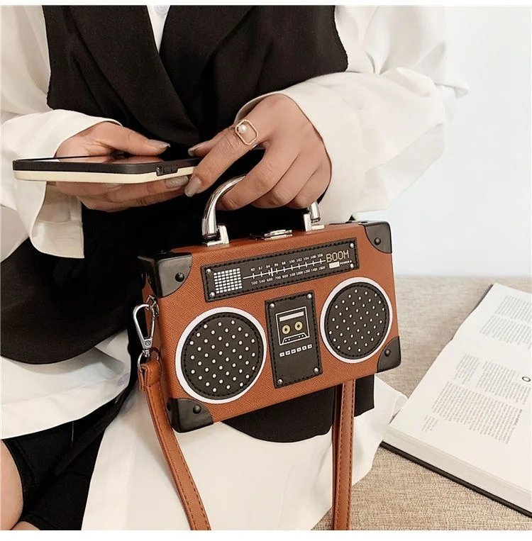 Vintage Radio Crossbody Bag for Women & Men