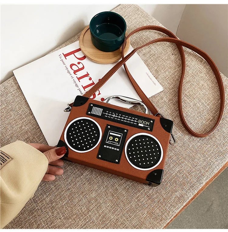 Vintage Radio Crossbody Bag for Women & Men