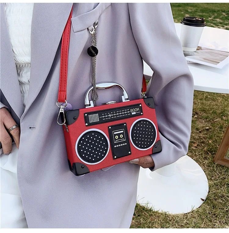 Vintage Radio Crossbody Bag for Women & Men