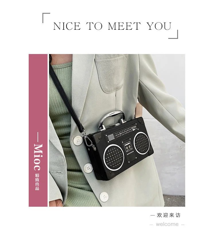 Vintage Radio Crossbody Bag for Women & Men