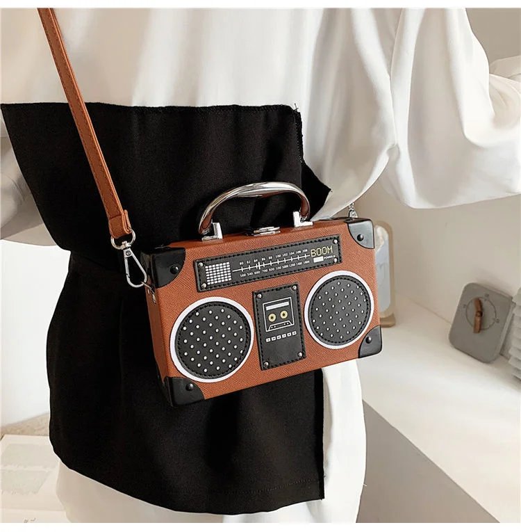 Vintage Radio Crossbody Bag for Women & Men