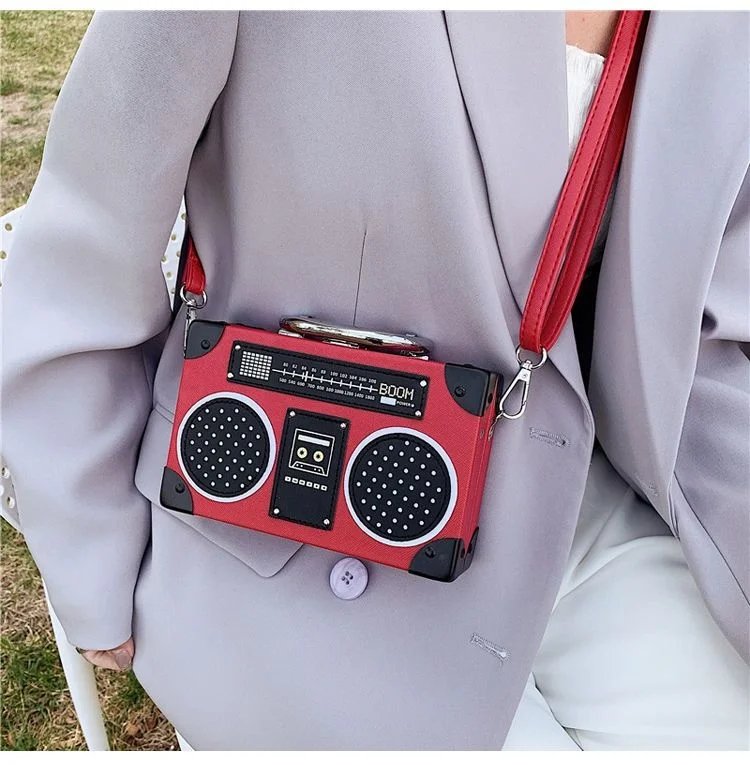 Vintage Radio Crossbody Bag for Women & Men