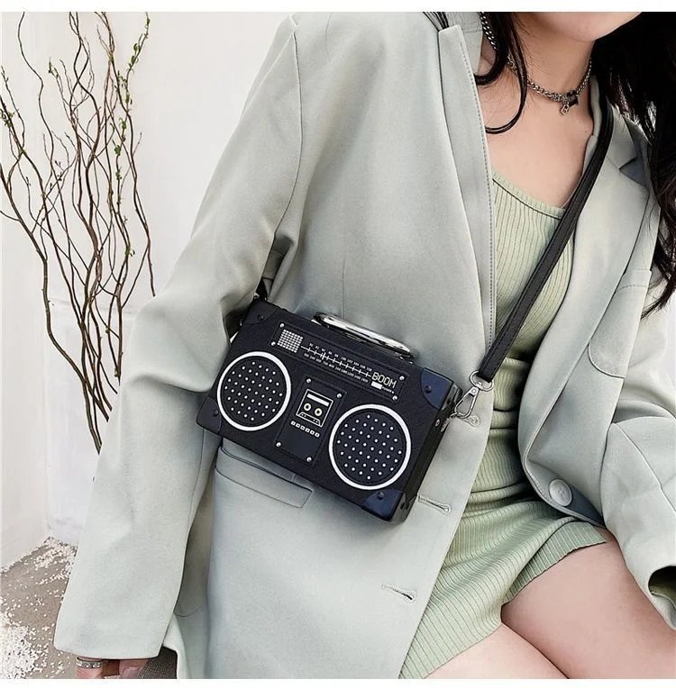Vintage Radio Crossbody Bag for Women & Men