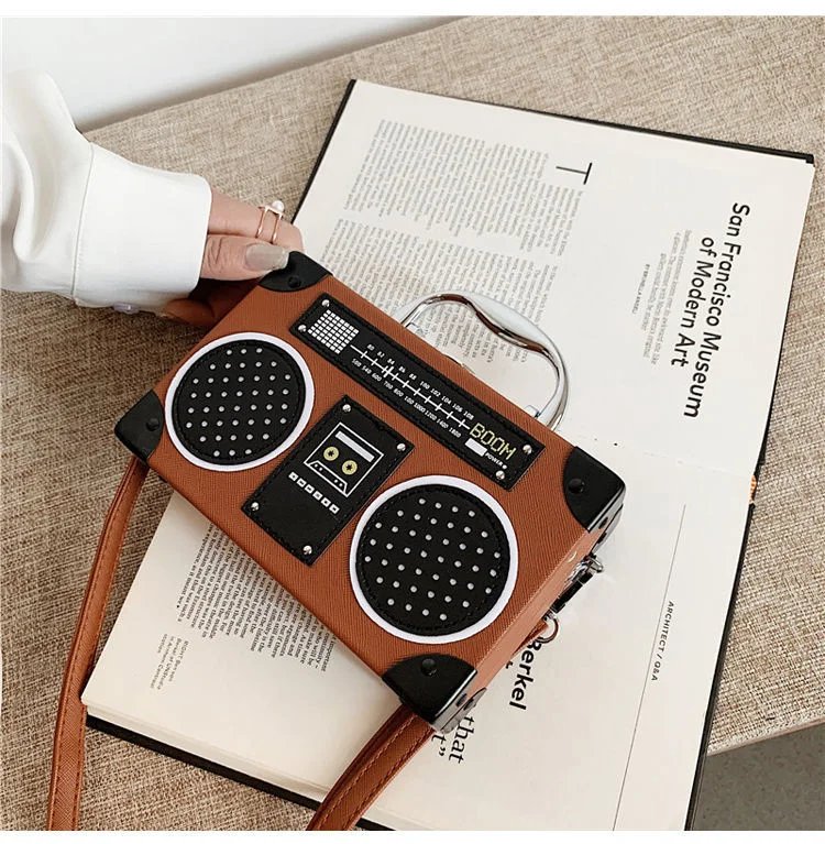Vintage Radio Crossbody Bag for Women & Men