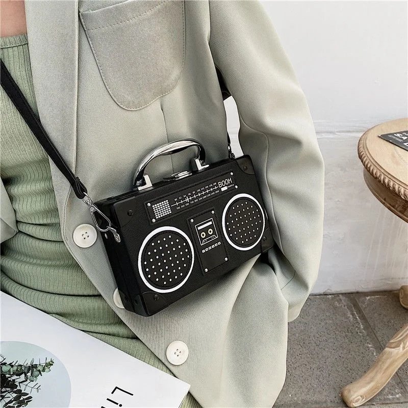 Vintage Radio Crossbody Bag for Women & Men