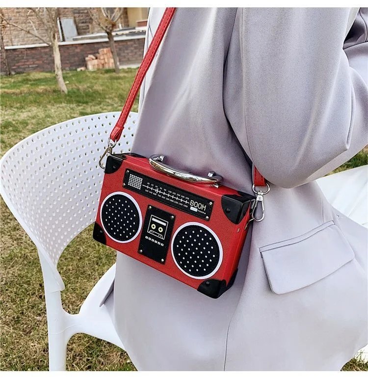 Vintage Radio Crossbody Bag for Women & Men