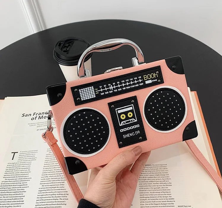 Vintage Radio Crossbody Bag for Women & Men