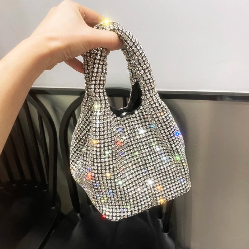 Shiny Crystal Clutch Purse – Luxury Evening Bag